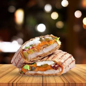 Jalapeno Cheese Paneer Burger Wrap